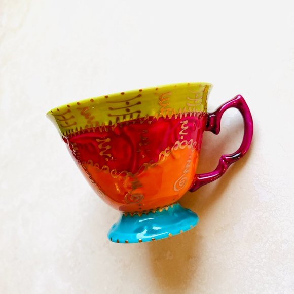 Maisons du Monde Ceramic  2-Piece Tea/Coffee/Espresso Cup Set NWOT - Picture 4 of 13